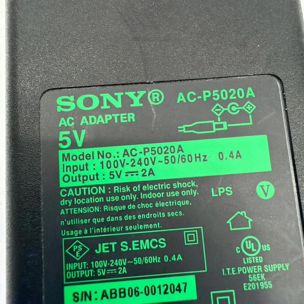 Sony AC-P5020A 5V 2A AC Adapter Power Supply